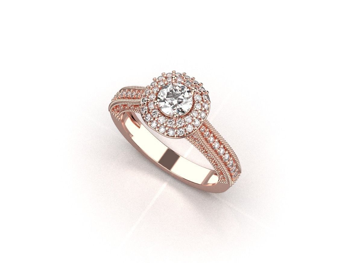 gold ring code 27 3D print model_11