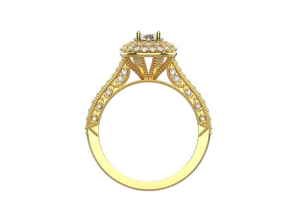 gold ring code 27 3D print model_9