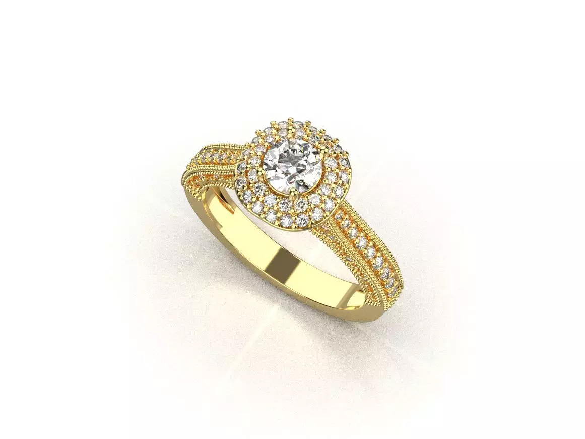 gold ring code 27 3D print model_0