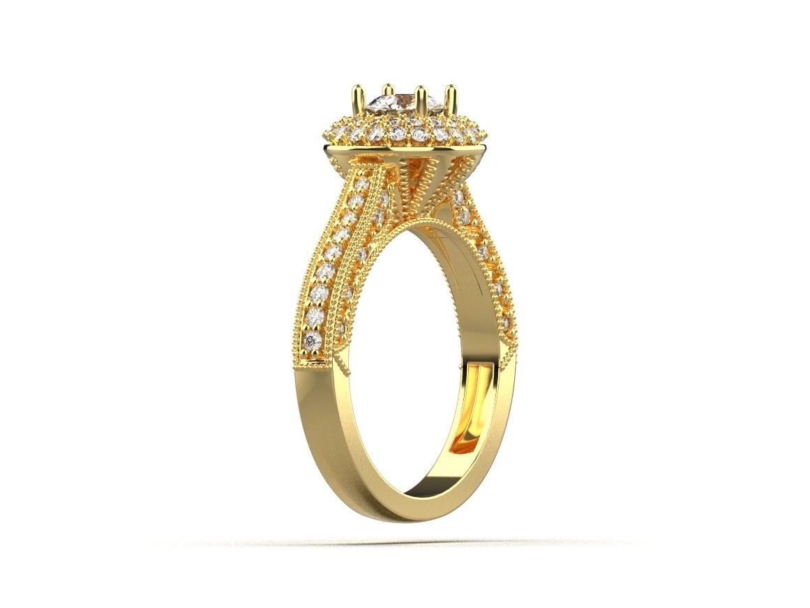 gold ring code 27 3D print model_14