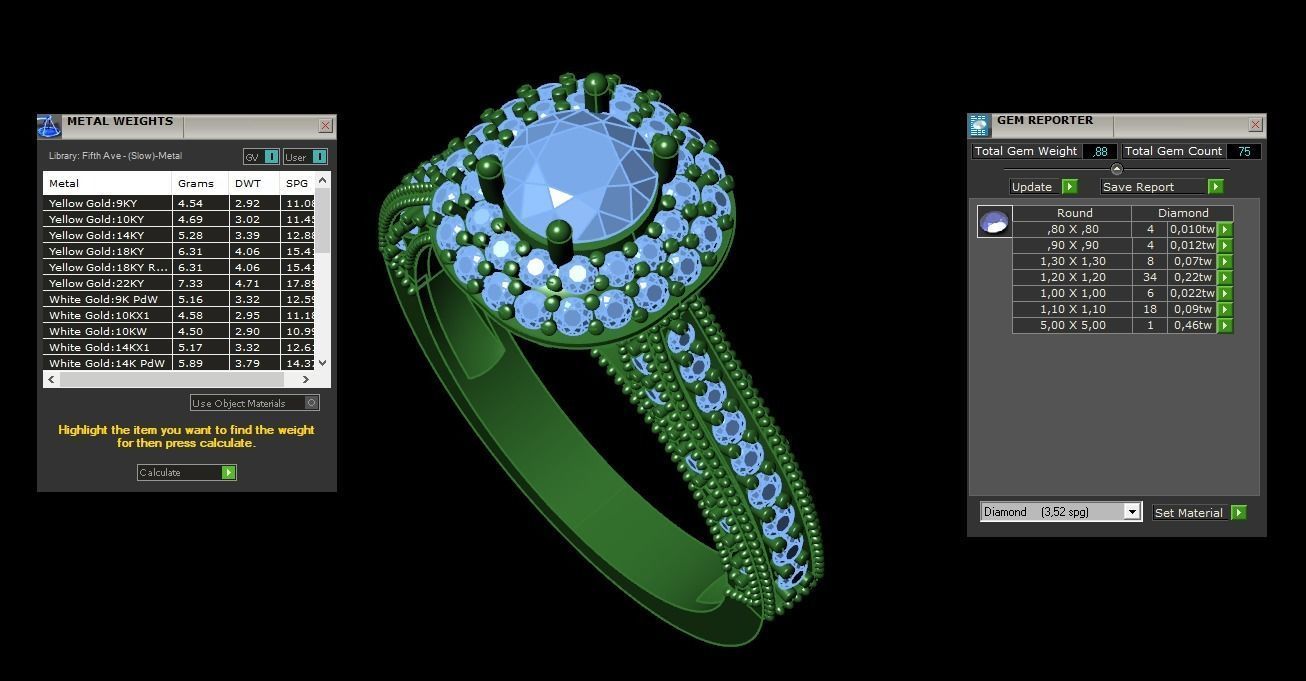 gold ring code 27 3D print model_2