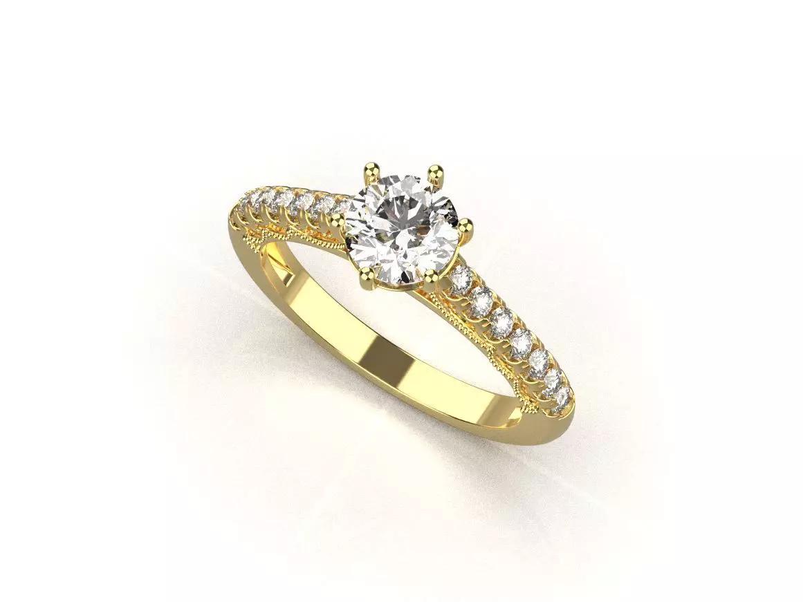gold ring code 26 3D print model