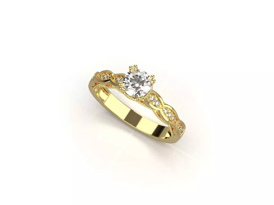 gold ring code 24 3D print model