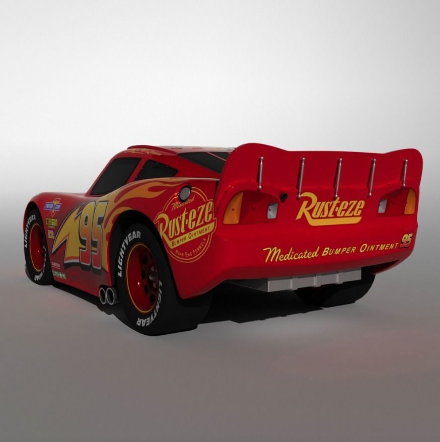 Mcqueen Lightning Cars 3D model High quality 3D print model_3