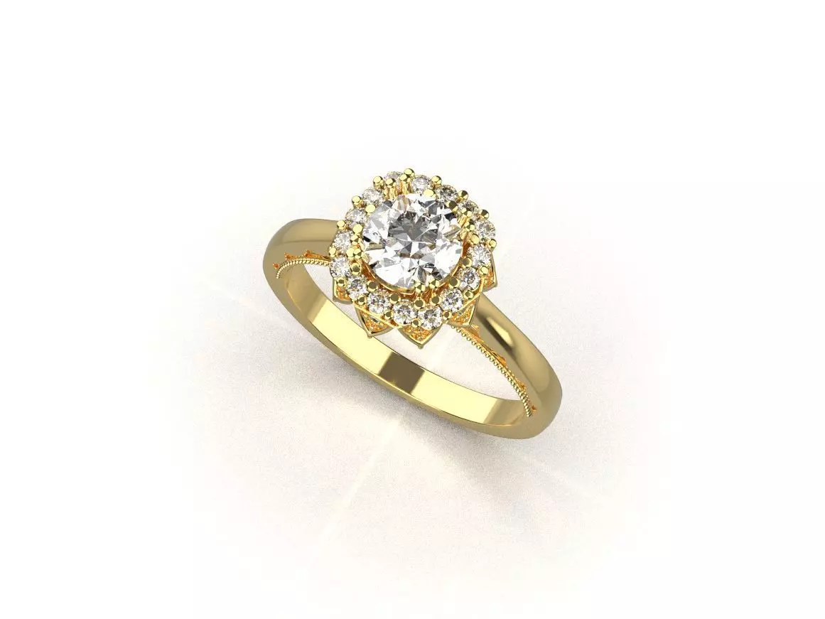gold ring code 23 3D print model