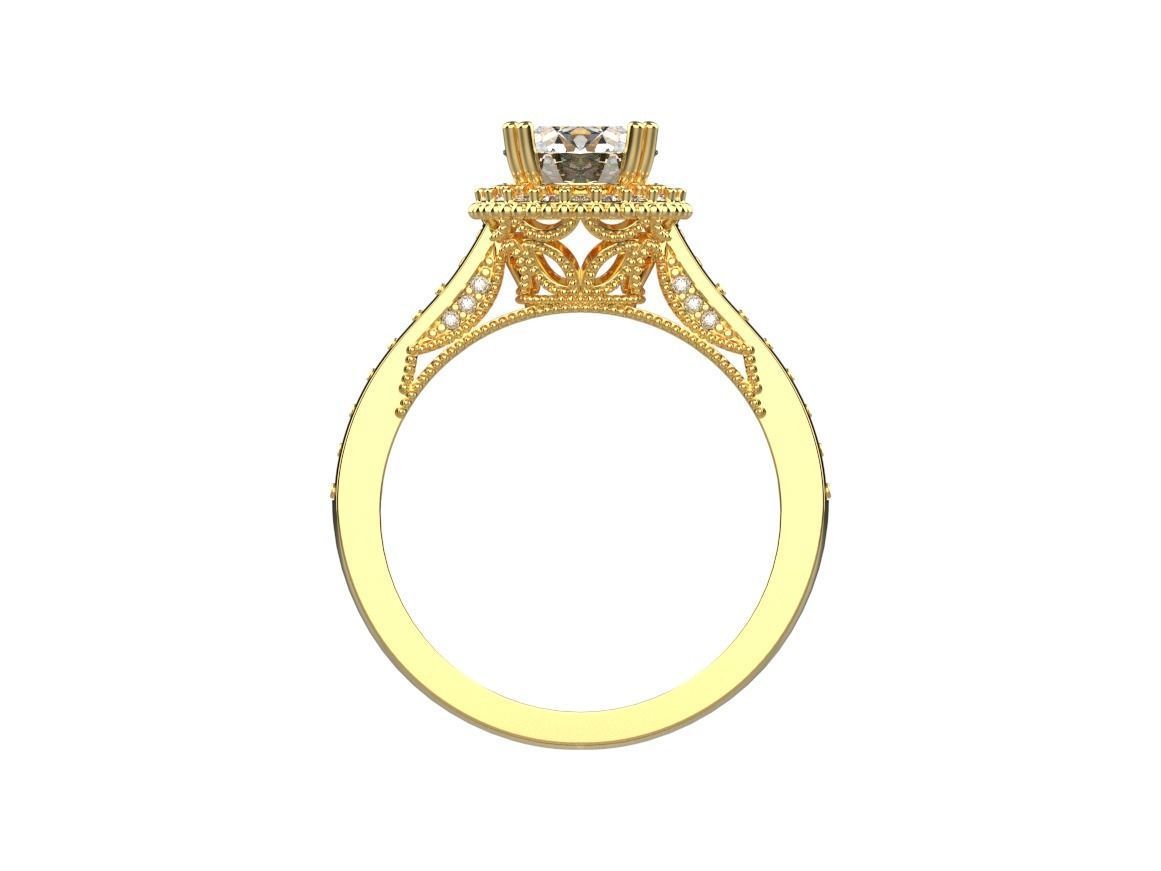 gold ring code 19 3D print model_8