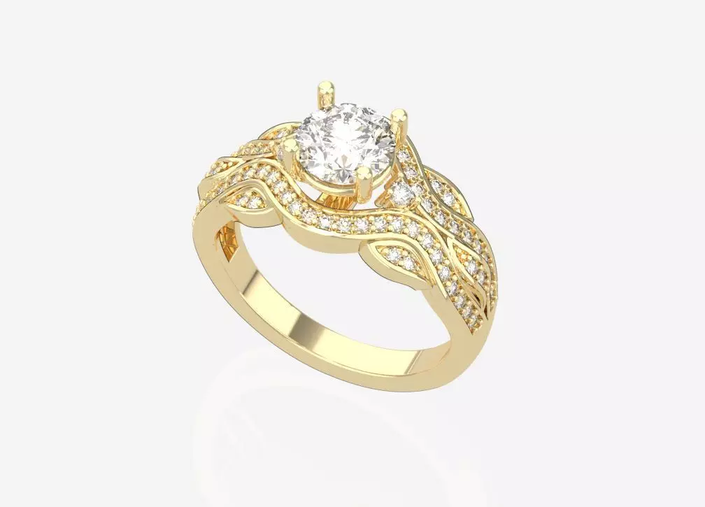 gold ring code 17 3D print model
