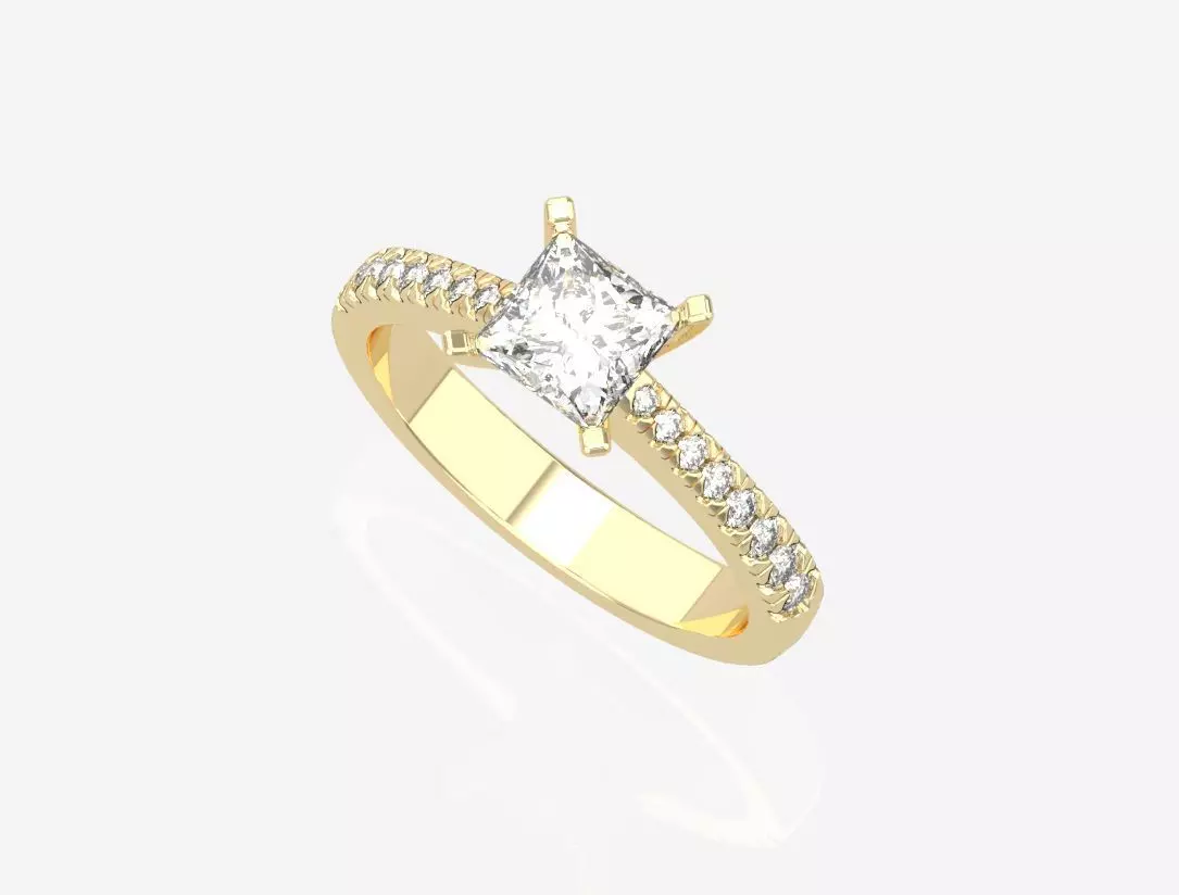gold ring code 13 3D print model