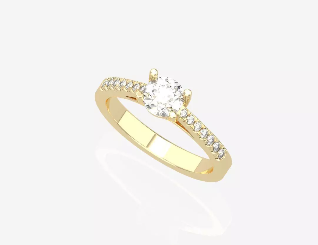 gold ring code 10 3D print model