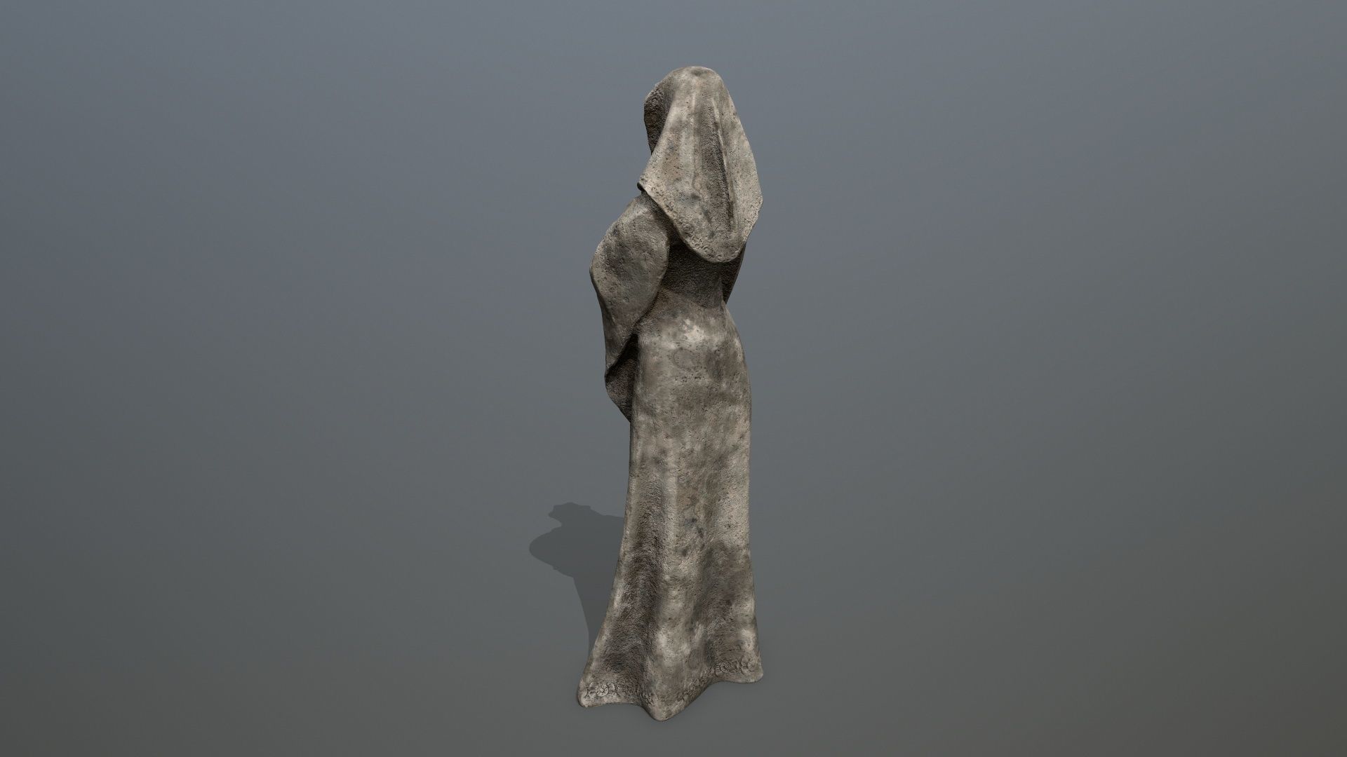 statue Low-poly 3D model_3