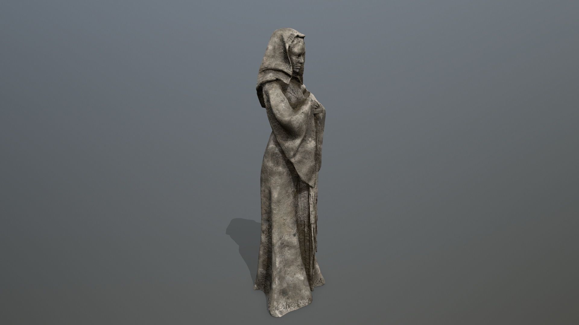 statue Low-poly 3D model_6