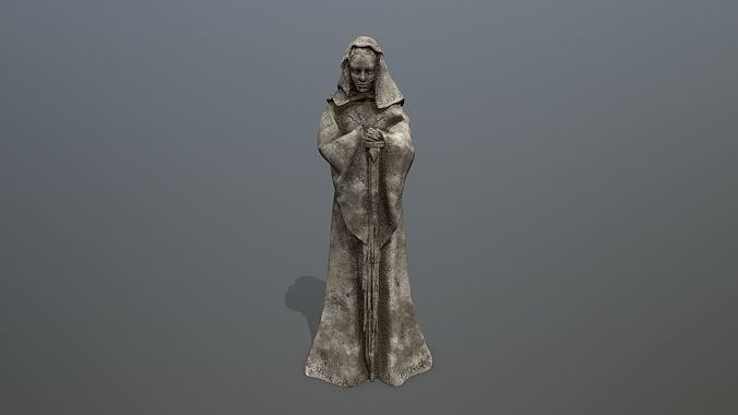 statue    Low-poly 3D model