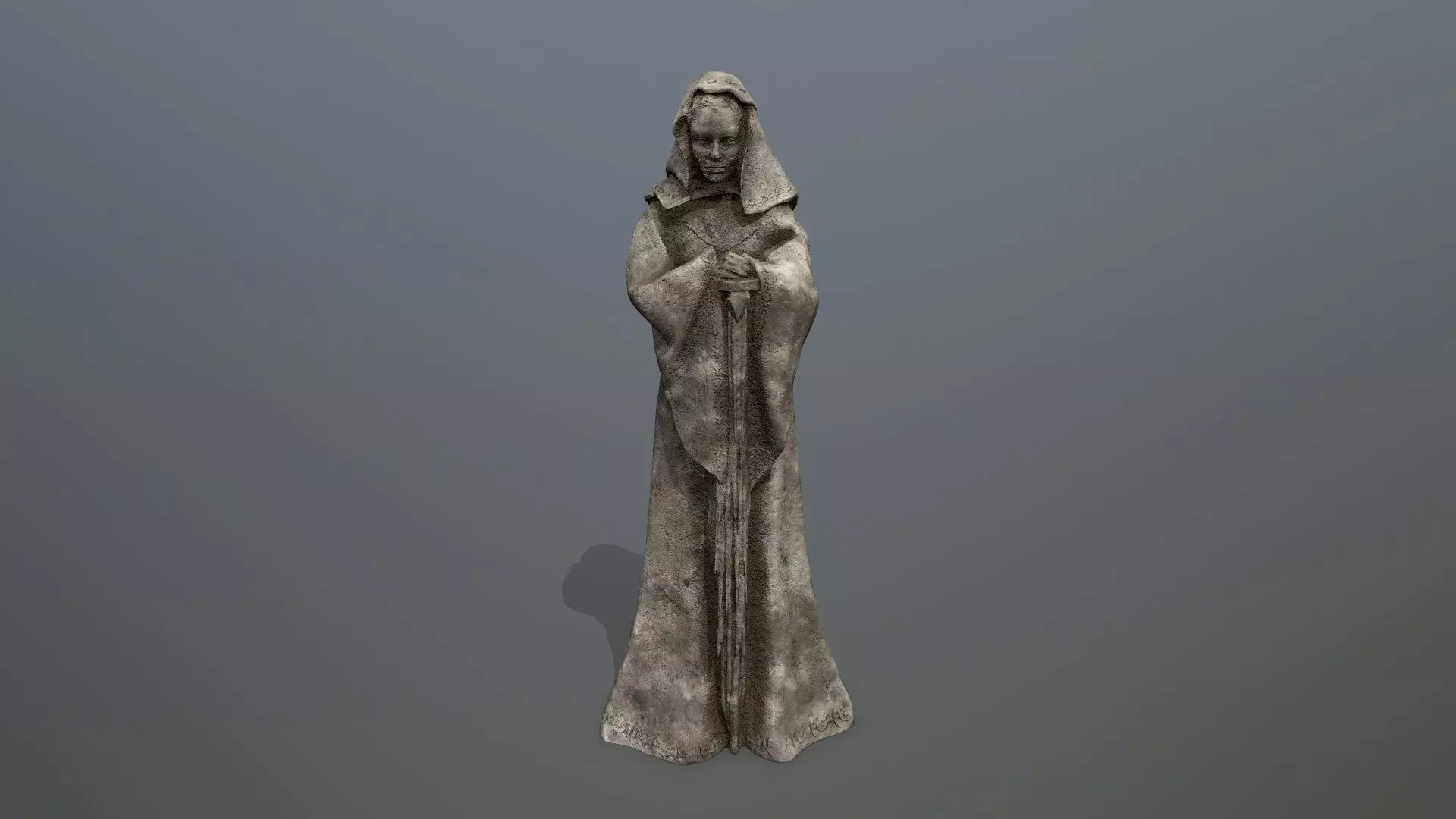 statue Low-poly 3D model_0
