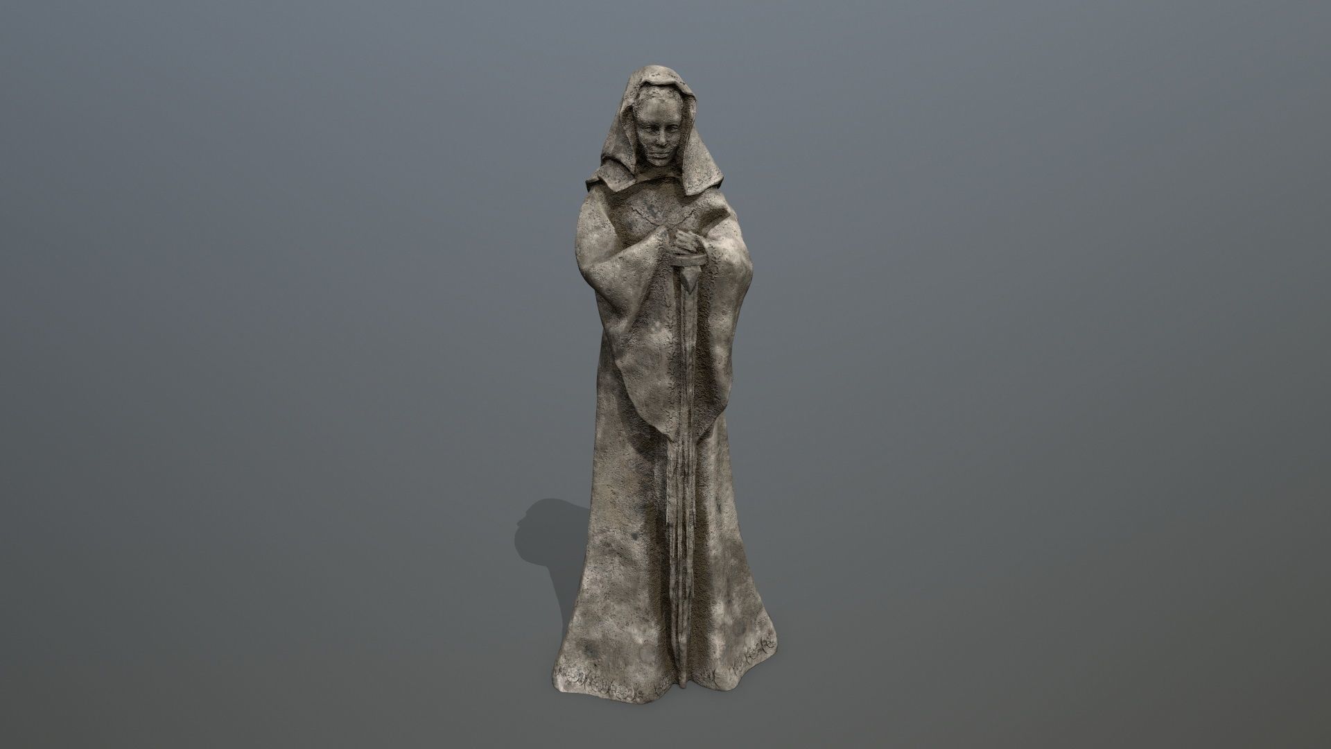 statue Low-poly 3D model_7