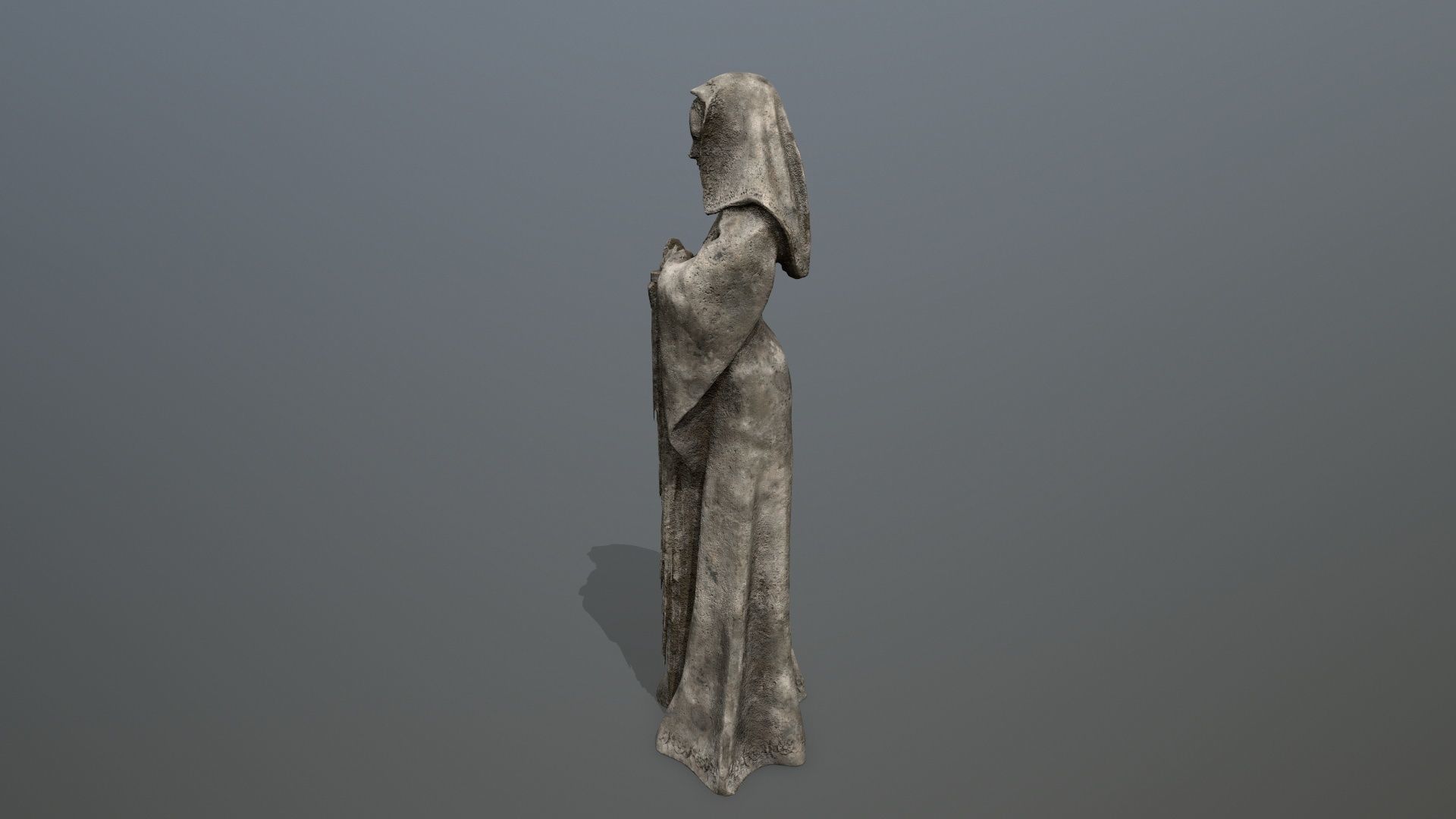statue Low-poly 3D model_2
