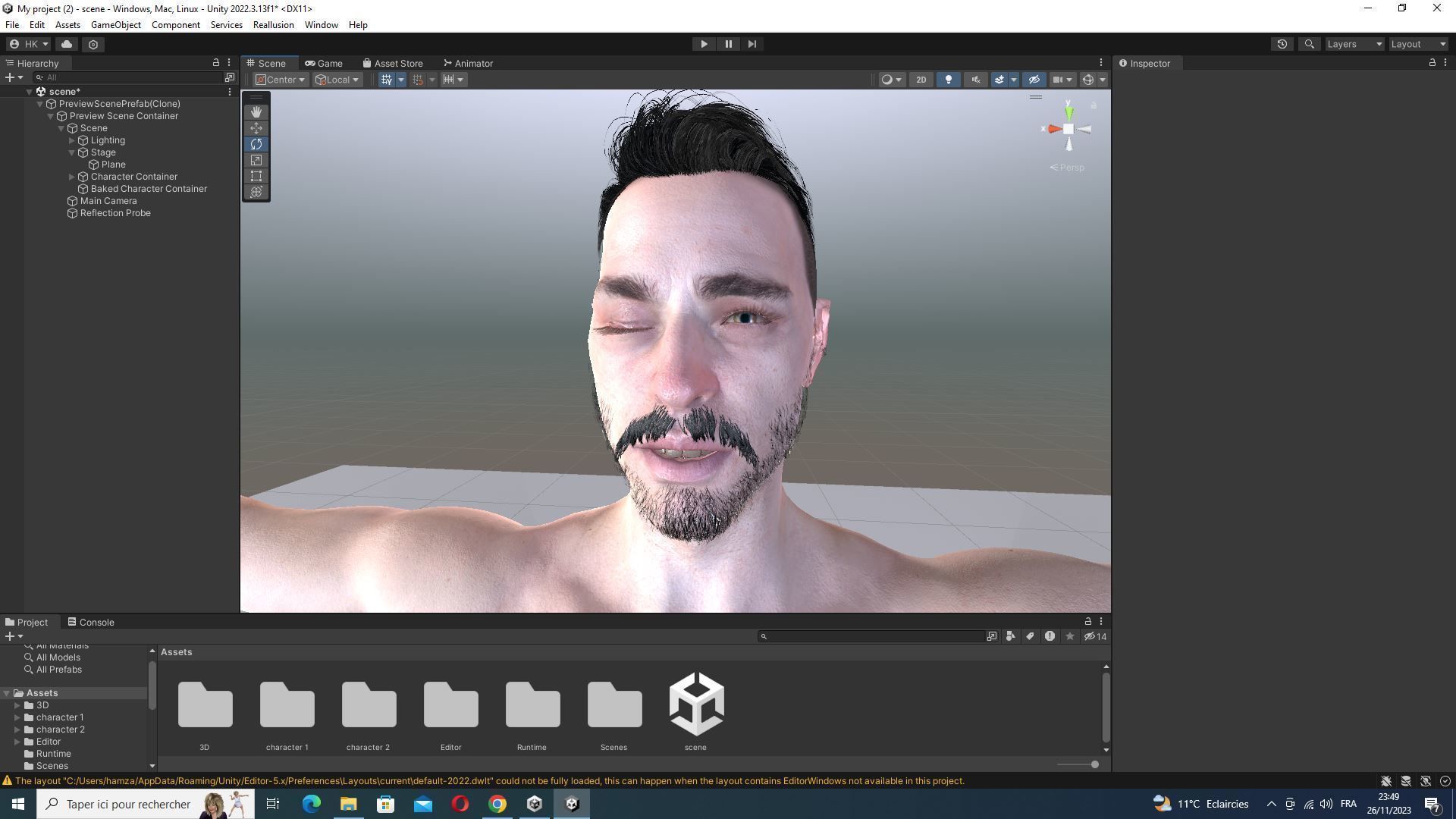 Kiven - Realistic Man Base Mesh 4K x4 Low-poly 3D model_39