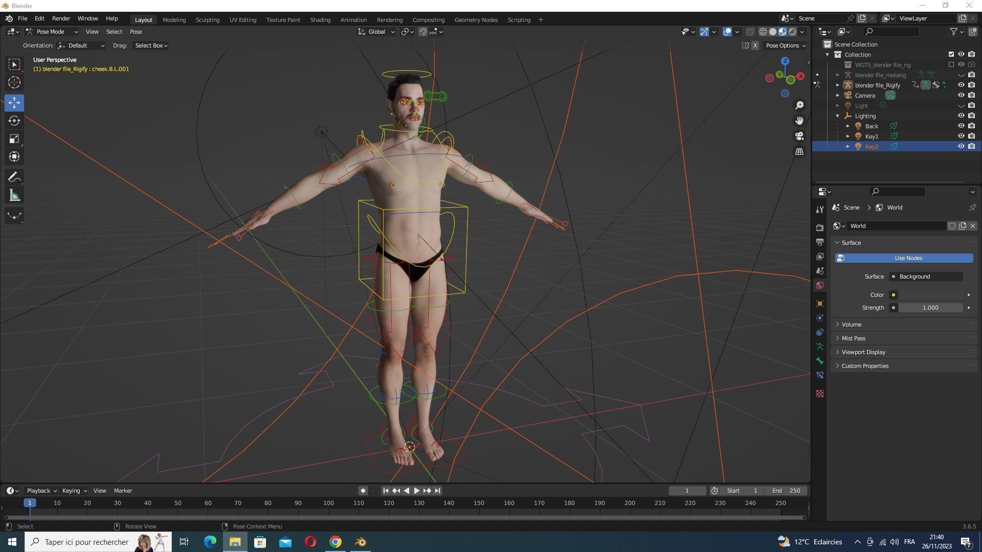 Kiven - Realistic Man Base Mesh 4K x4 Low-poly 3D model_14