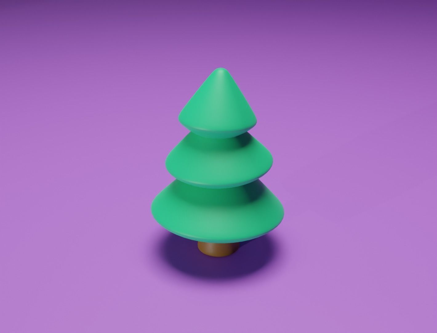 Christmas tree for cake 3D model 3D print 3D print model_9