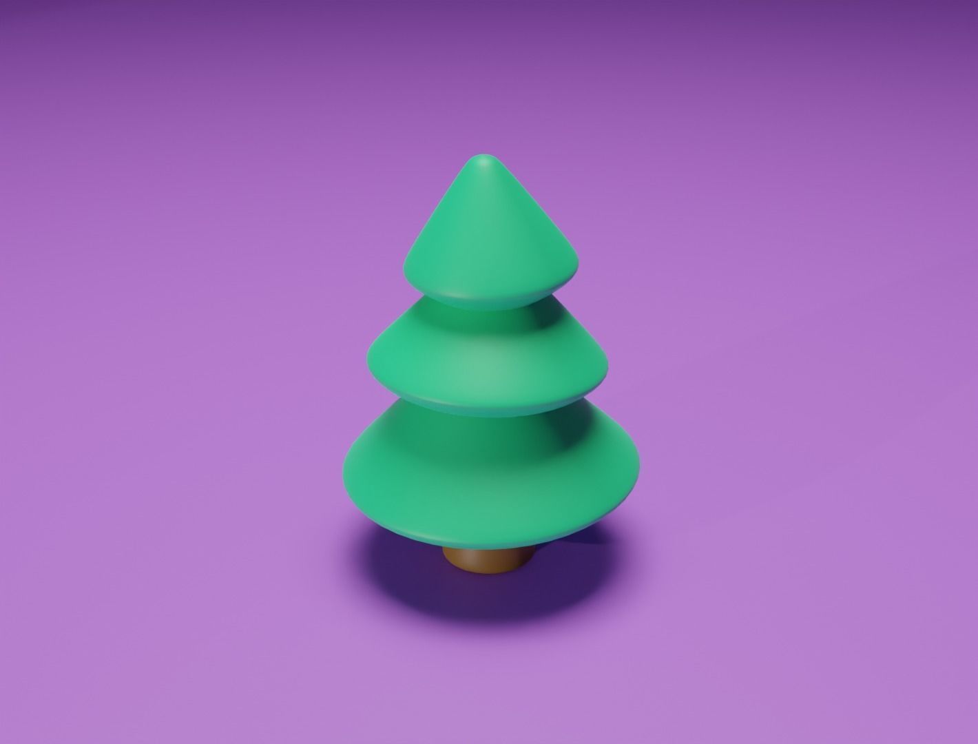 Christmas tree for cake 3D model 3D print 3D print model_7