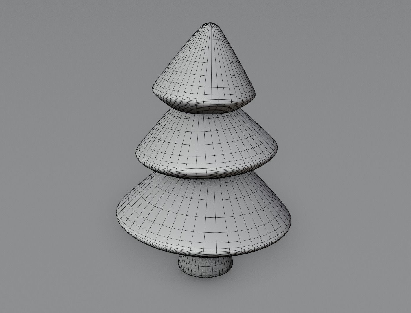 Christmas tree for cake 3D model 3D print 3D print model_15