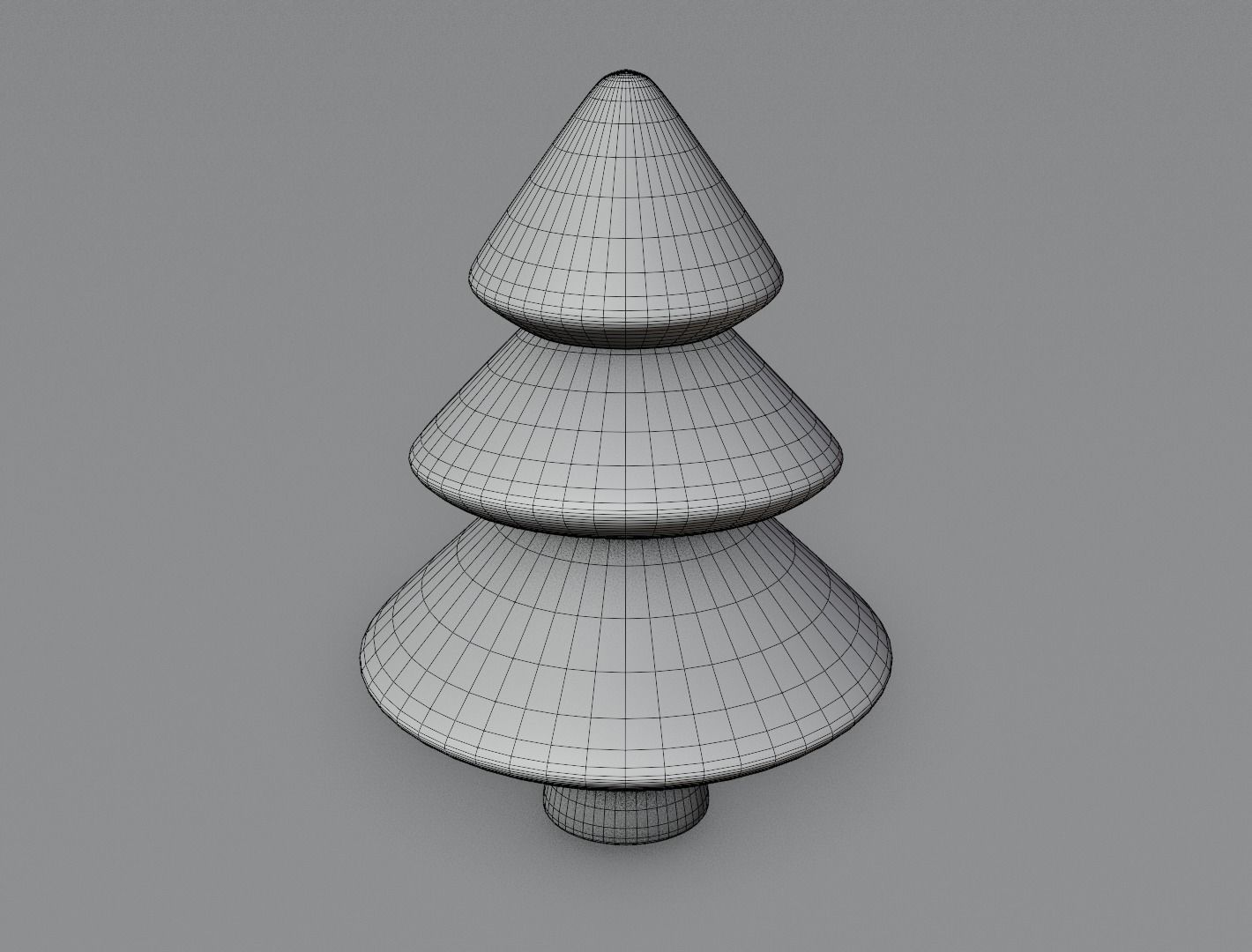 Christmas tree for cake 3D model 3D print 3D print model_13