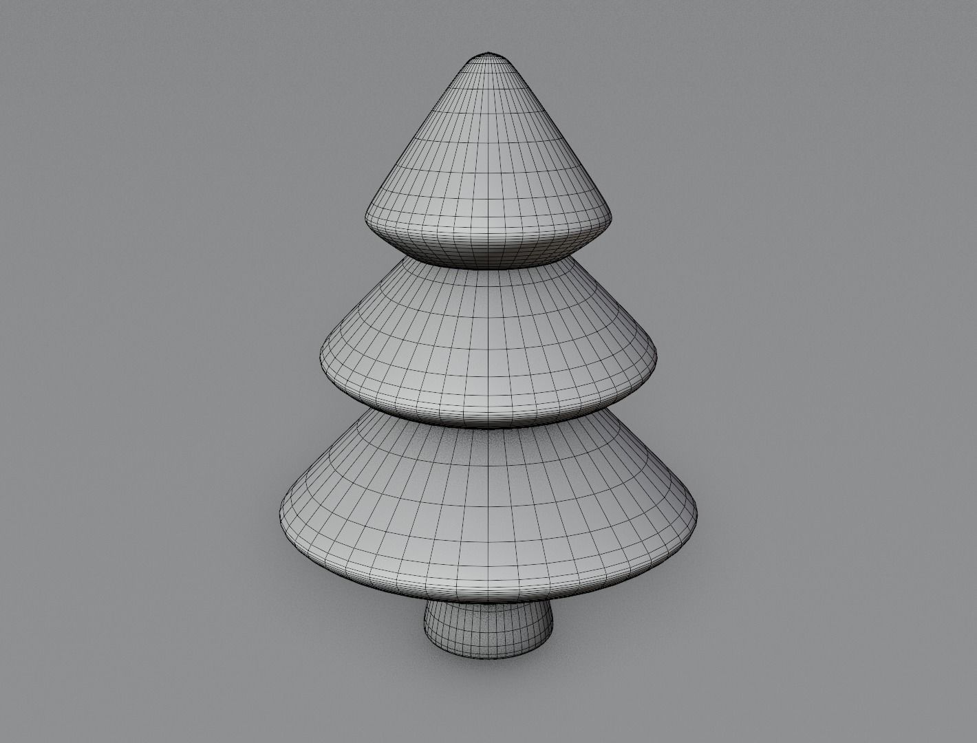Christmas tree for cake 3D model 3D print 3D print model_14