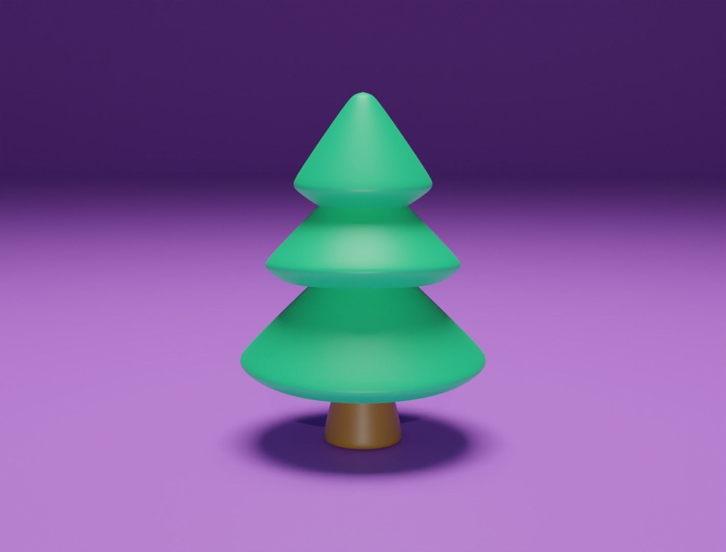 Christmas tree for cake 3D model 3D print 3D print model_4