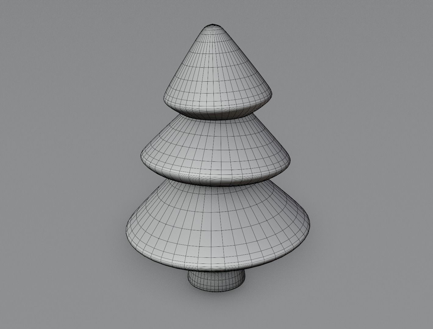 Christmas tree for cake 3D model 3D print 3D print model_10