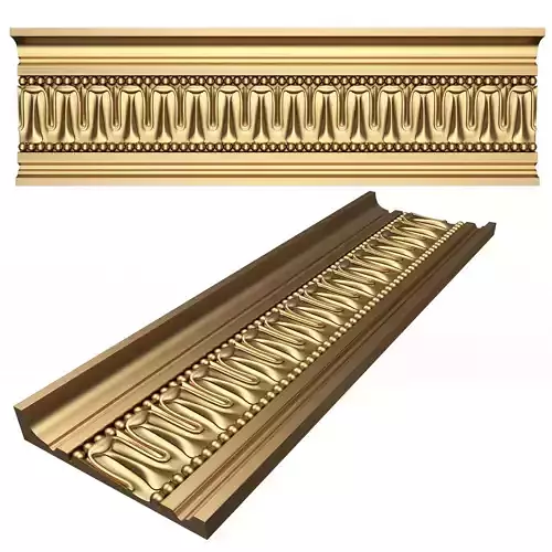 Cornice Decoration Molding 017 Low-poly 3D model