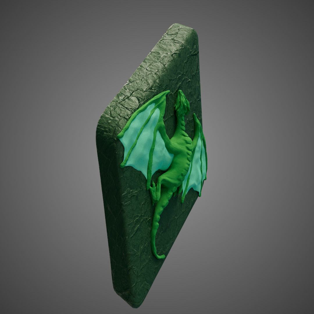 The dragon model for creating mold 3D print model_15