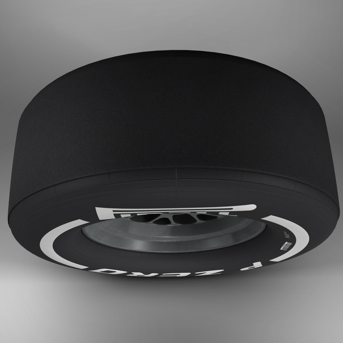 F1 tyre medium front 3D model_1