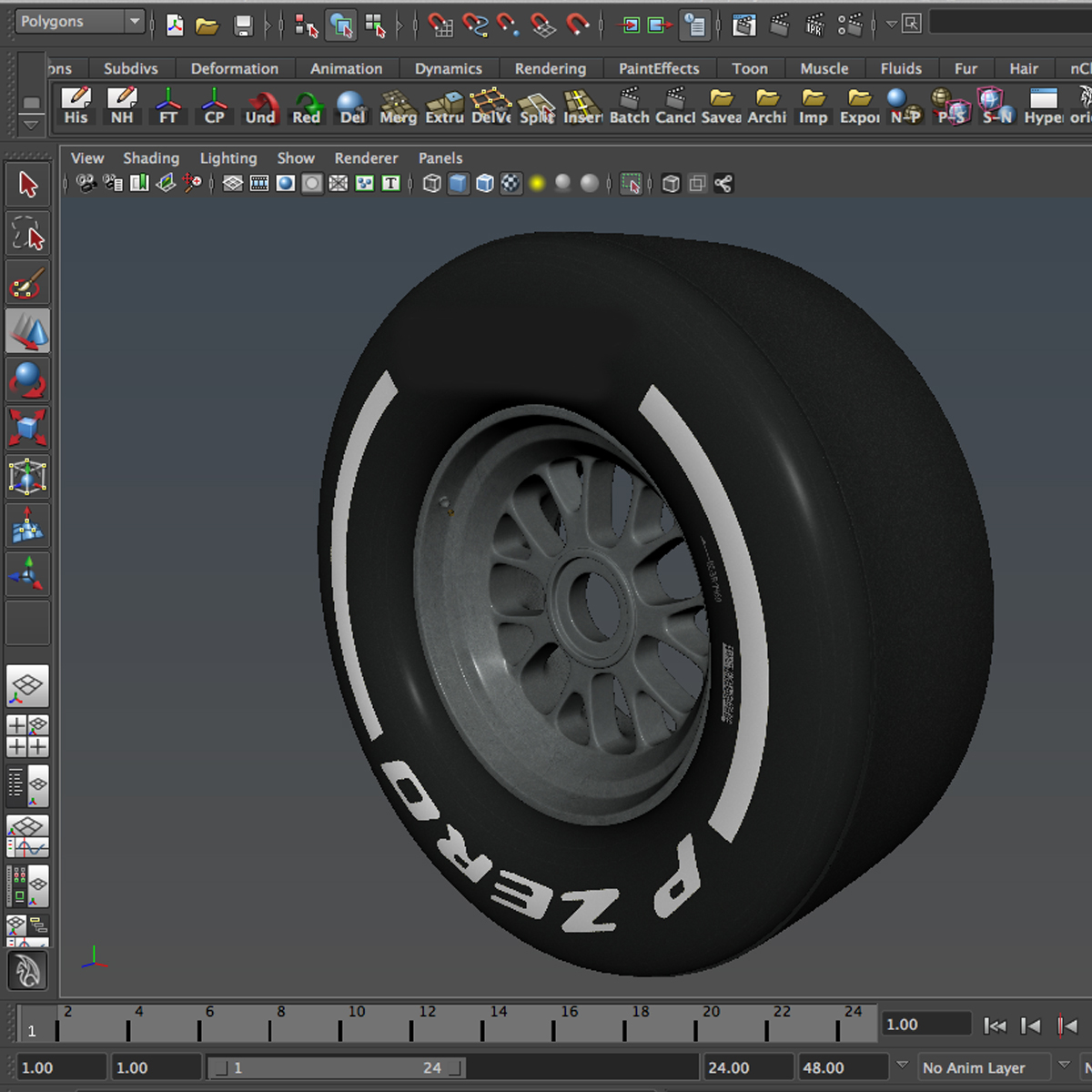 F1 tyre medium front 3D model_7
