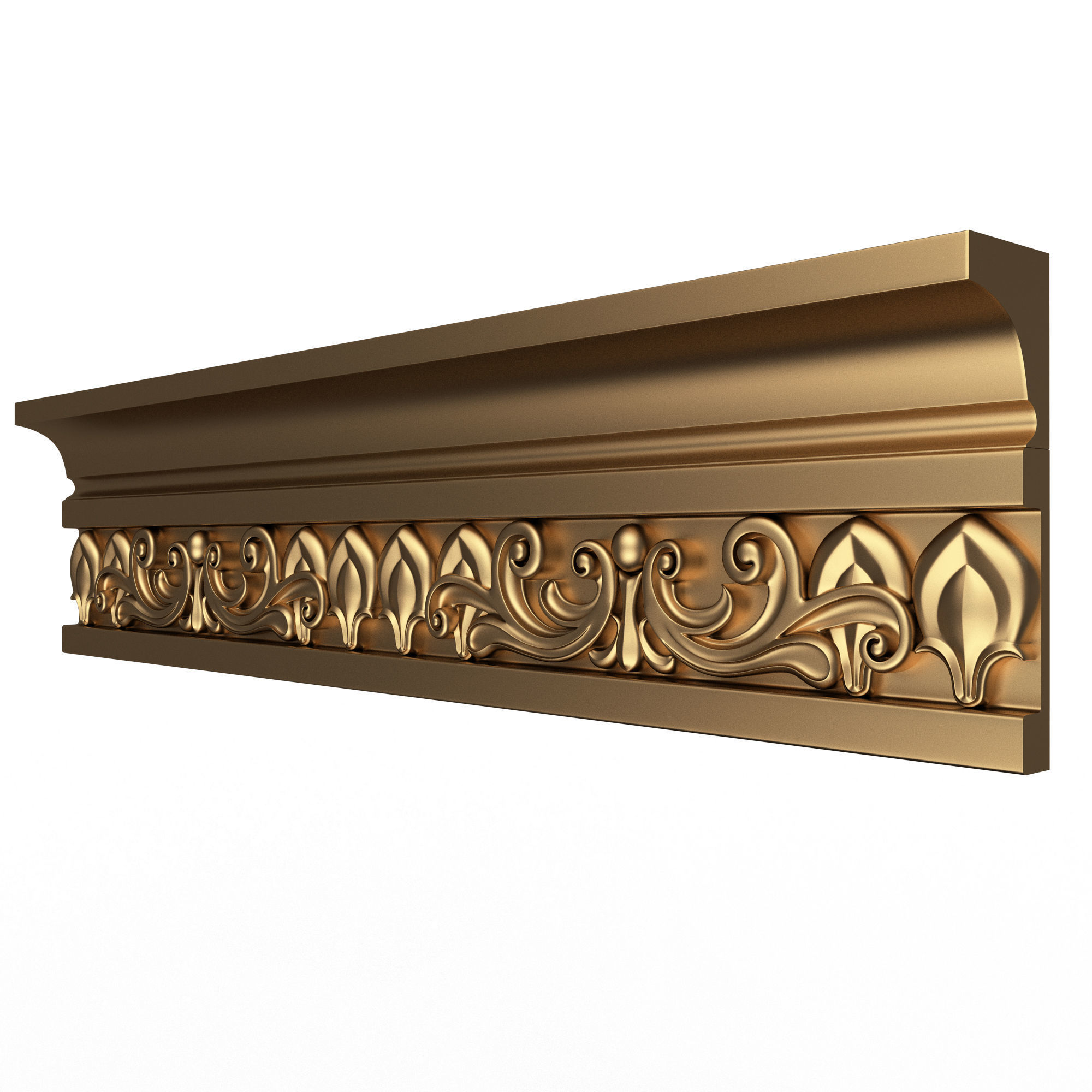 Collection of Cornice Decoration Moldings Low-poly 3D model_9