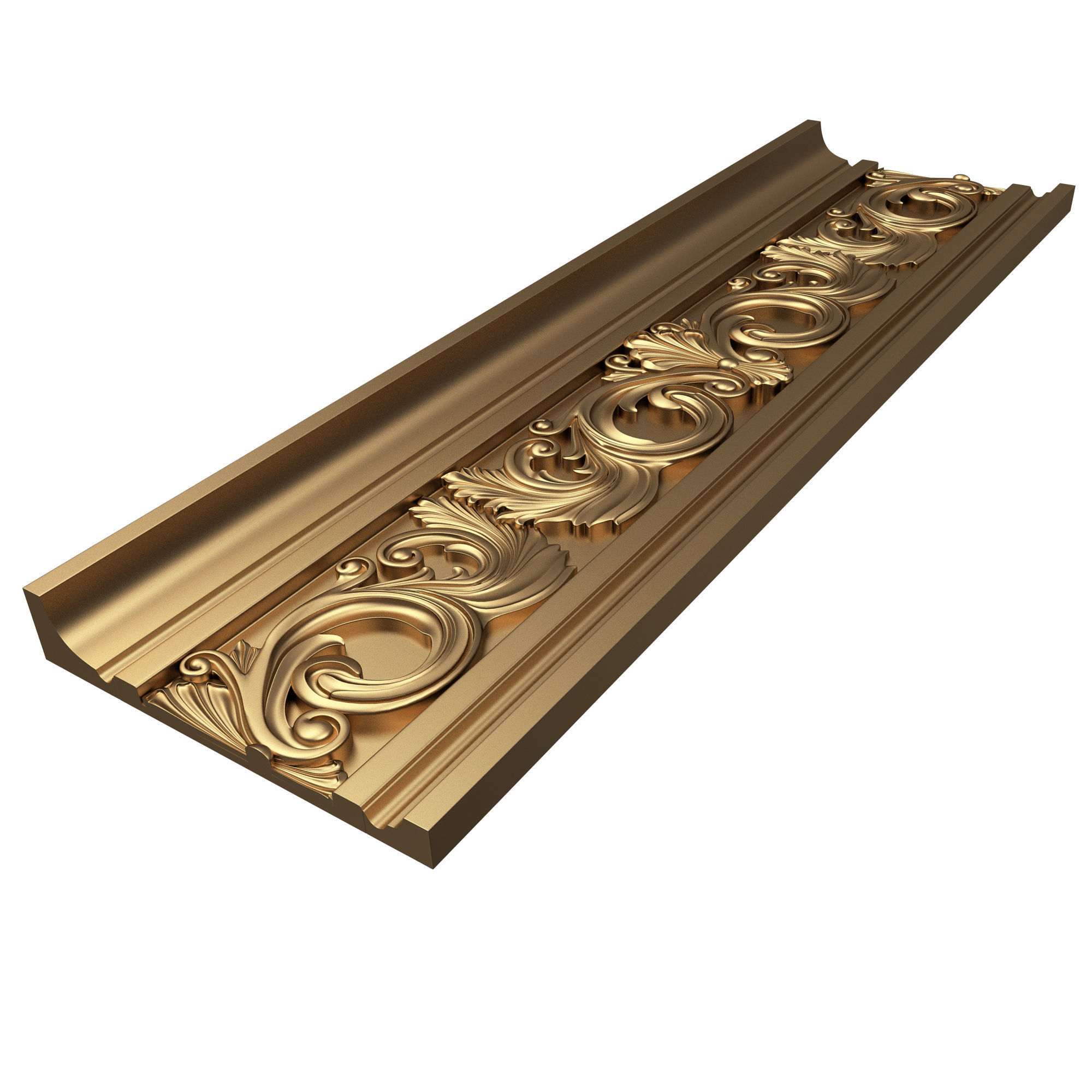 Collection of Cornice Decoration Moldings Low-poly 3D model_34