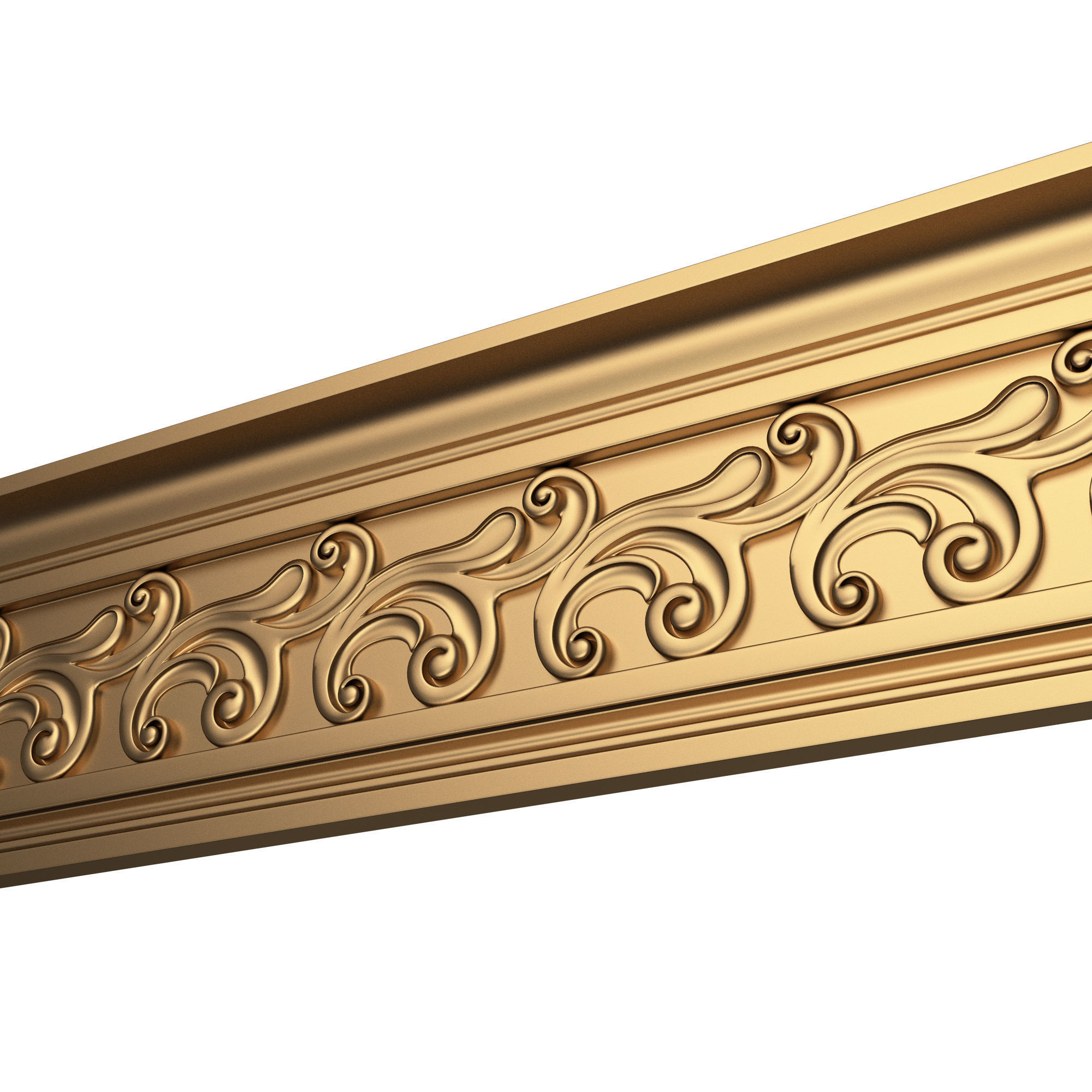 Collection of Cornice Decoration Moldings Low-poly 3D model_6
