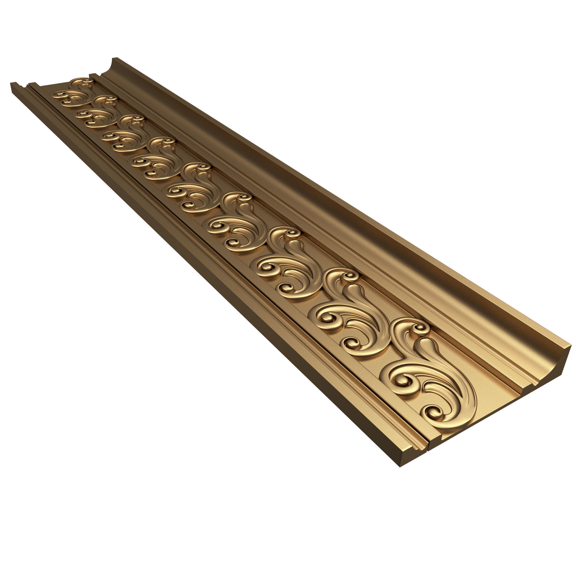 Collection of Cornice Decoration Moldings Low-poly 3D model_7