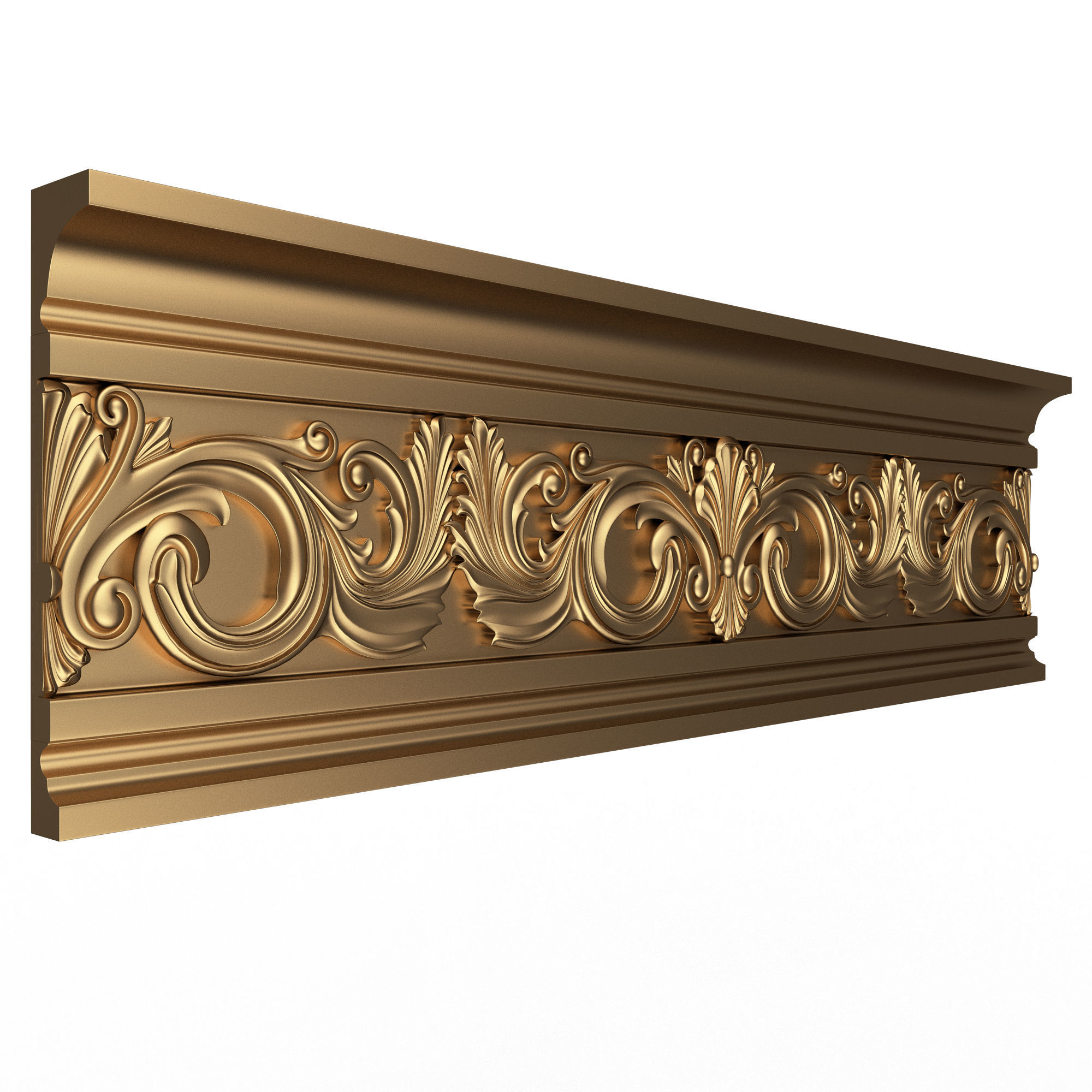 Collection of Cornice Decoration Moldings Low-poly 3D model_32