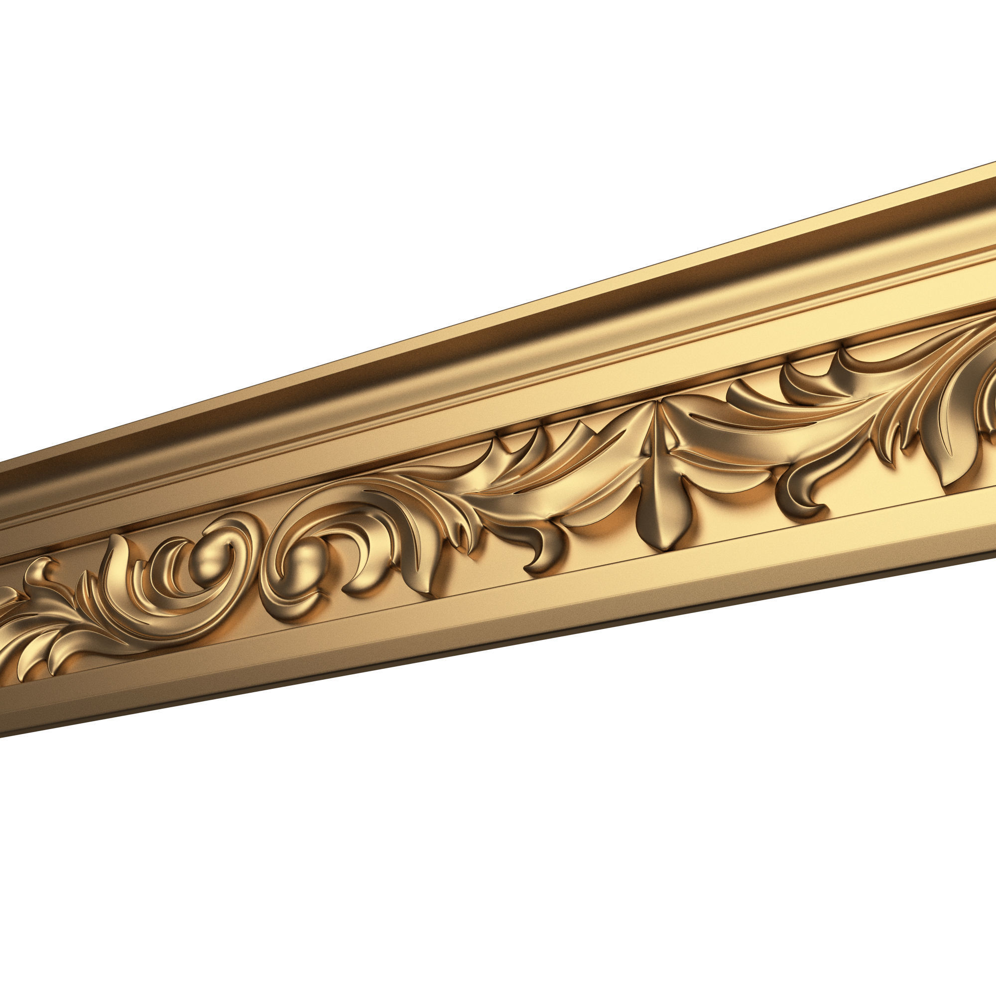 Collection of Cornice Decoration Moldings Low-poly 3D model_36