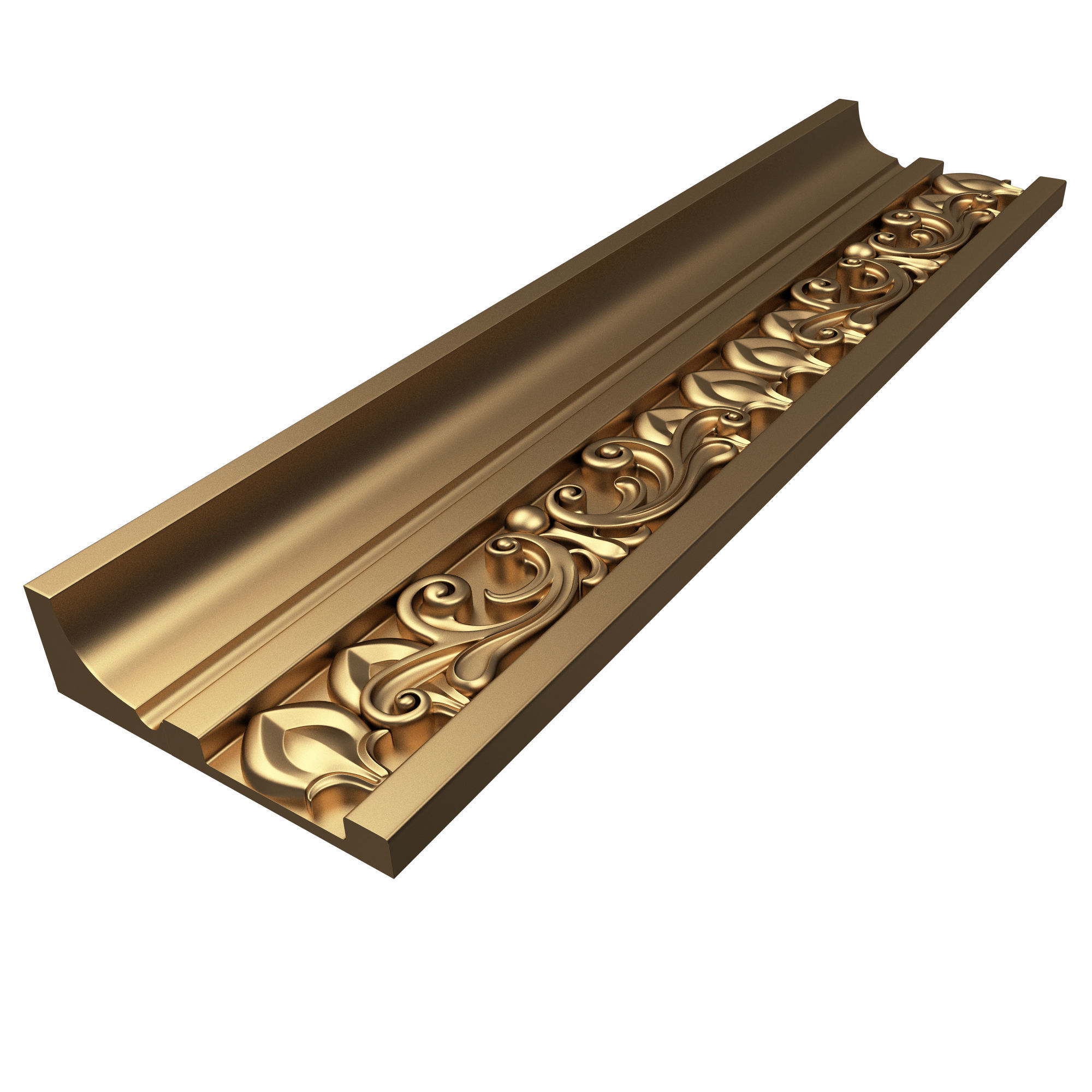 Collection of Cornice Decoration Moldings Low-poly 3D model_11