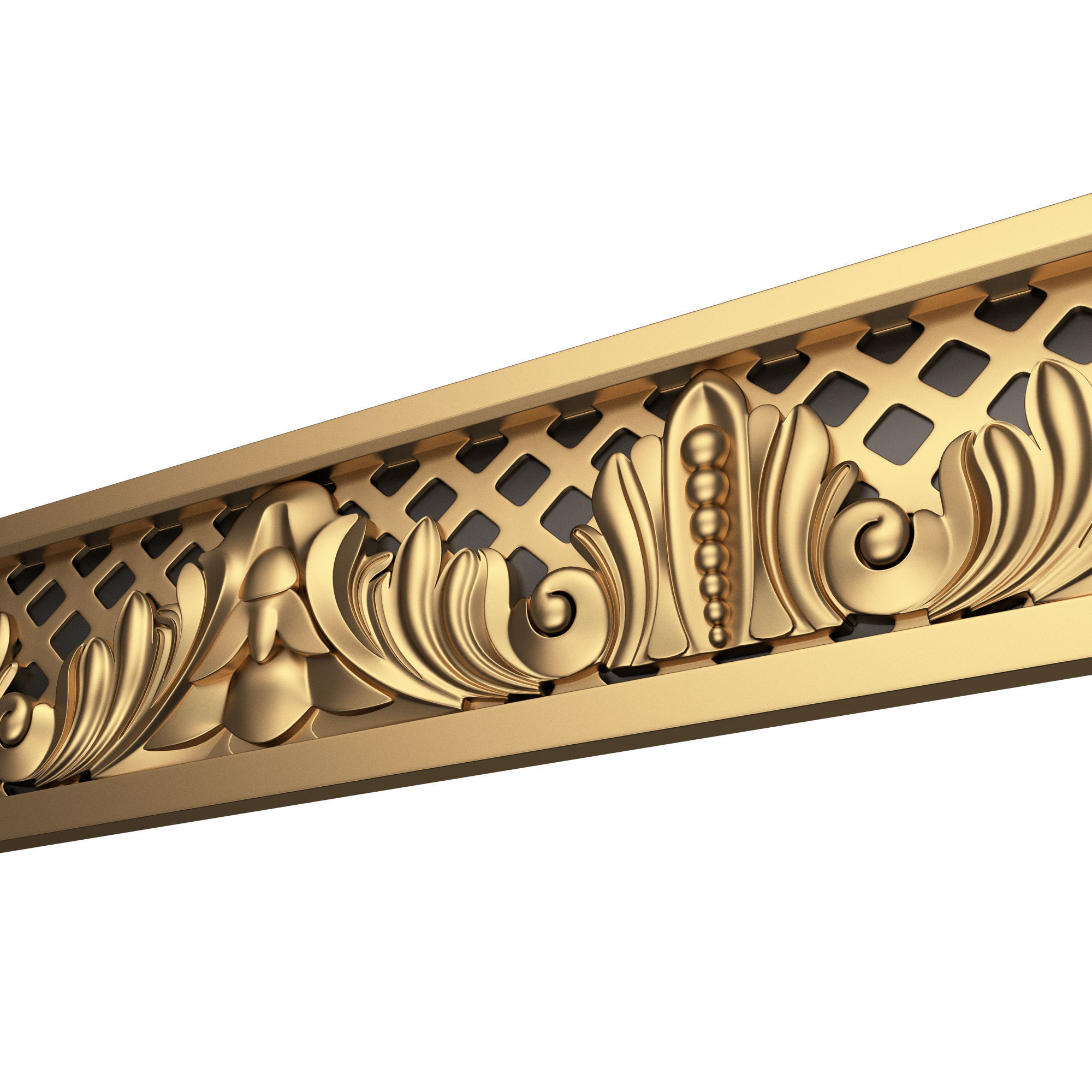 Collection of Cornice Decoration Moldings Low-poly 3D model_44