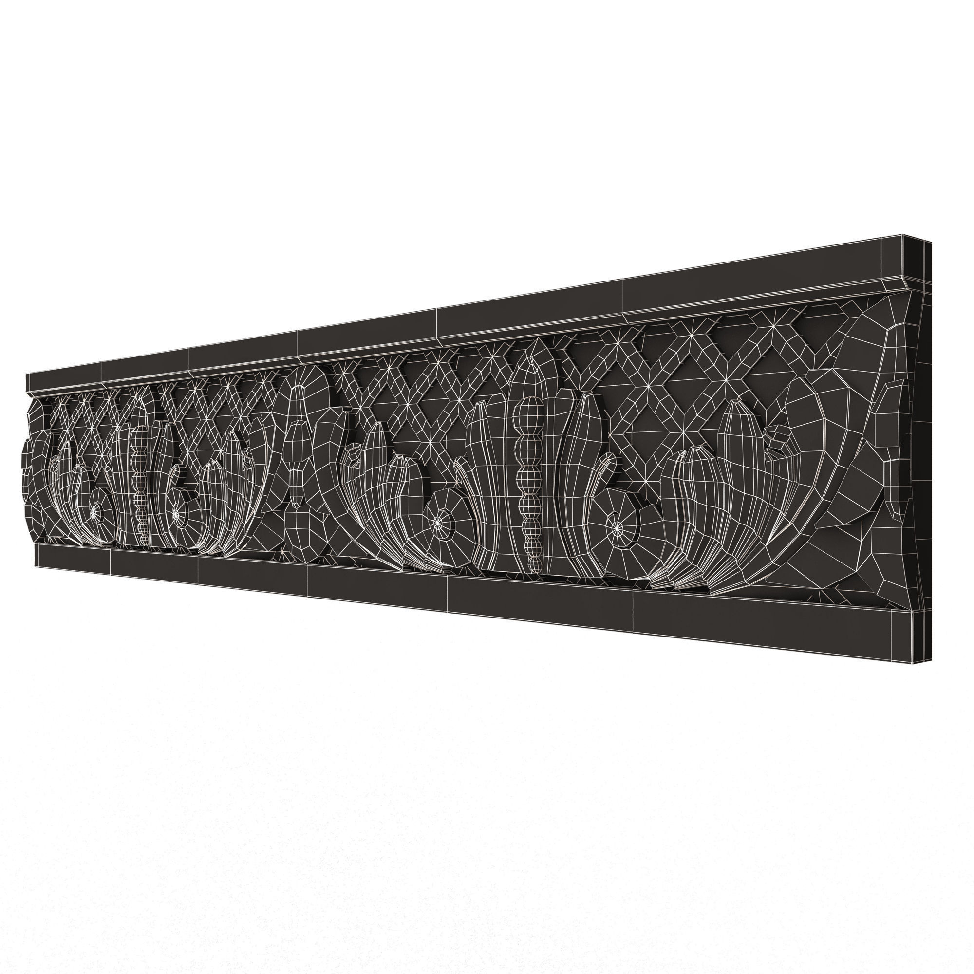 Collection of Cornice Decoration Moldings Low-poly 3D model_68