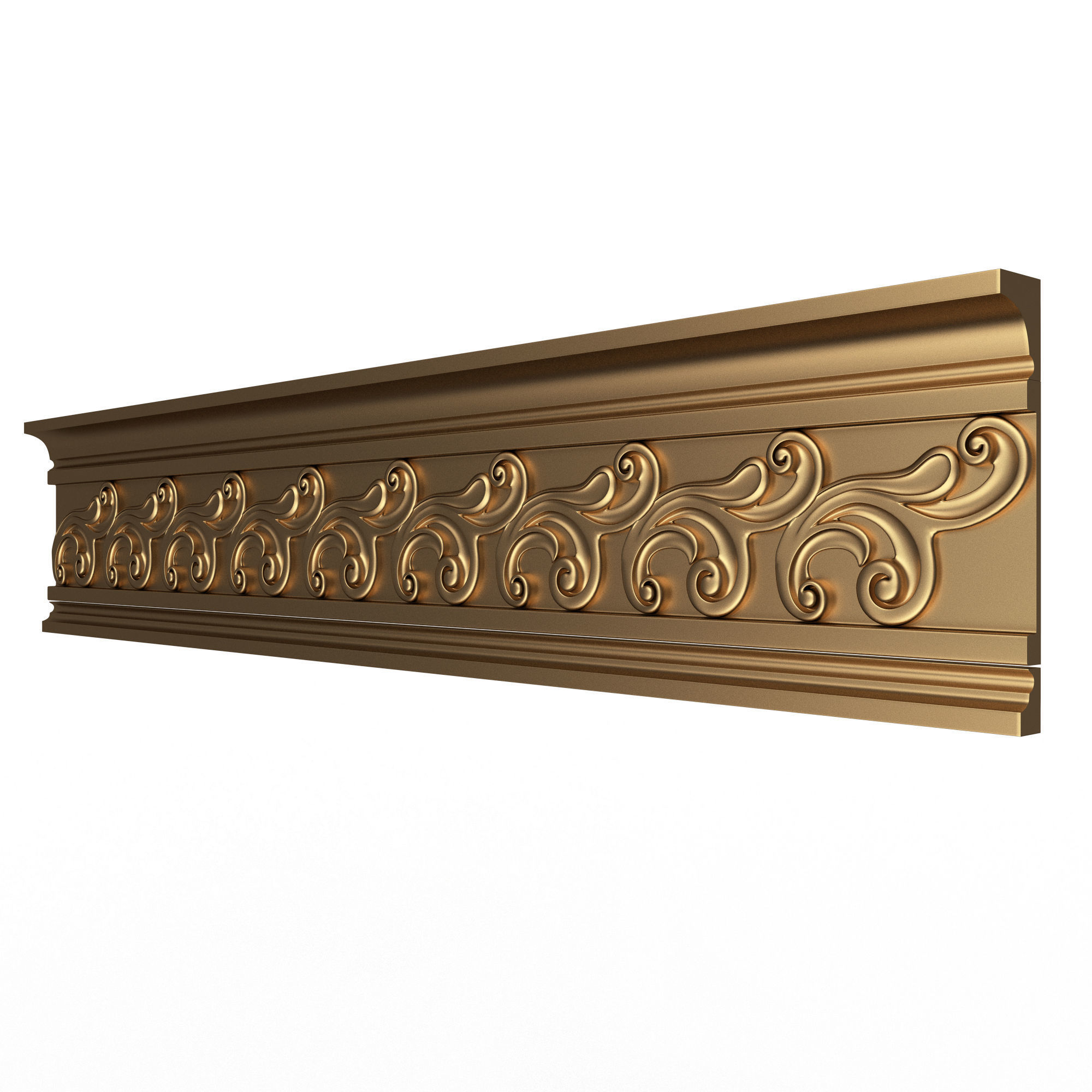 Collection of Cornice Decoration Moldings Low-poly 3D model_5