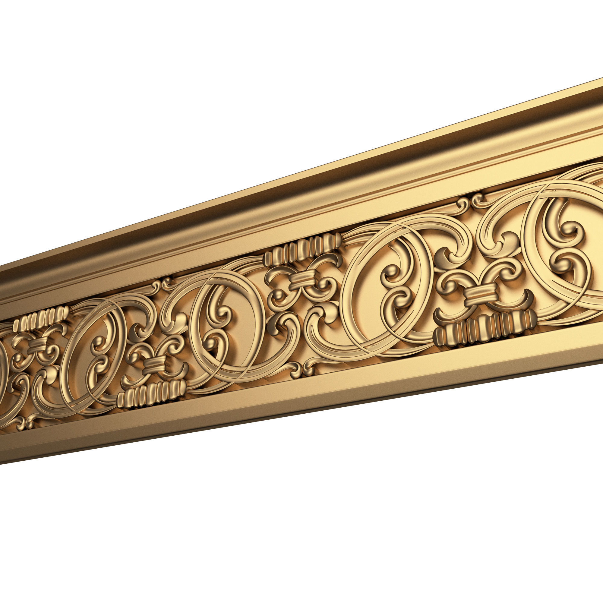 Collection of Cornice Decoration Moldings Low-poly 3D model_40