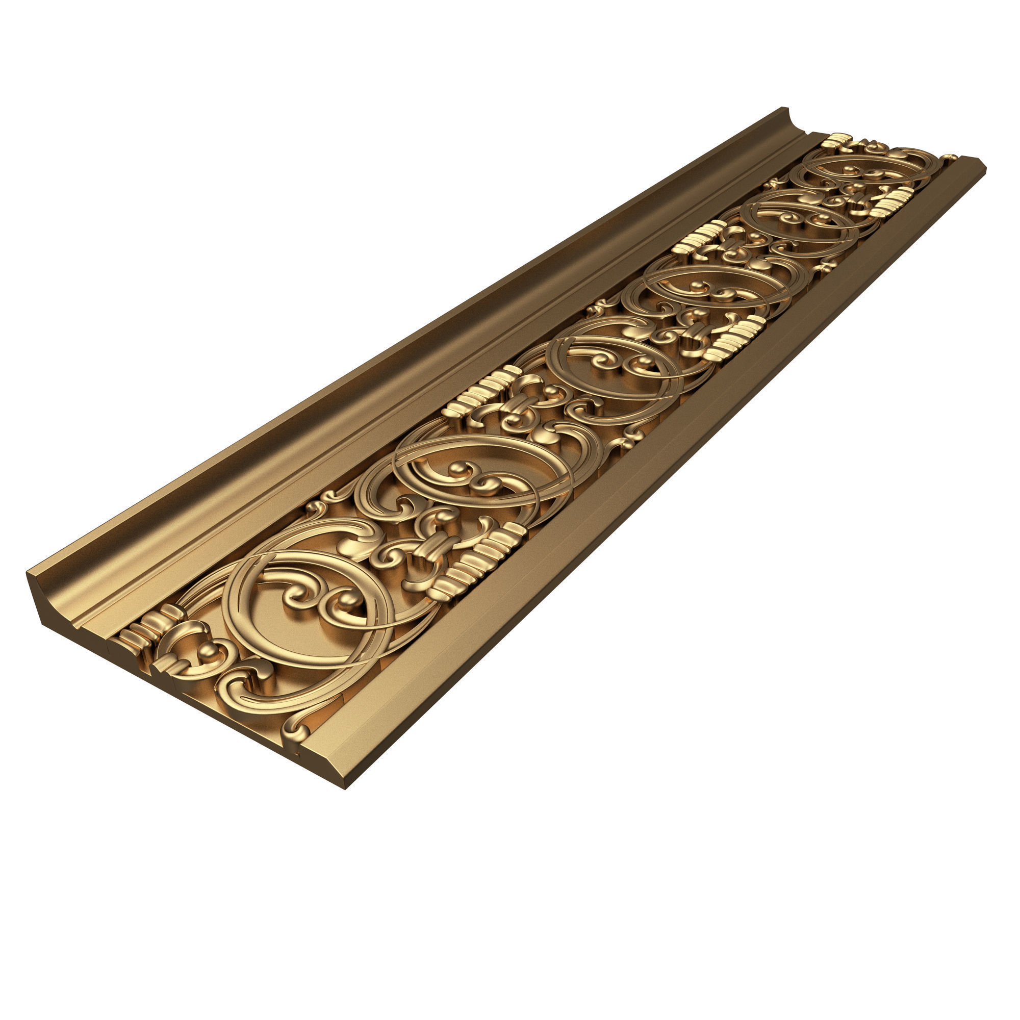 Collection of Cornice Decoration Moldings Low-poly 3D model_41