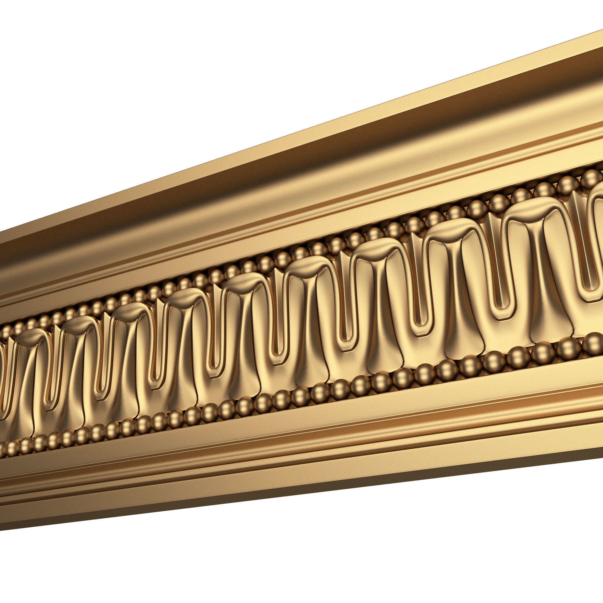 Collection of Cornice Decoration Moldings Low-poly 3D model_29