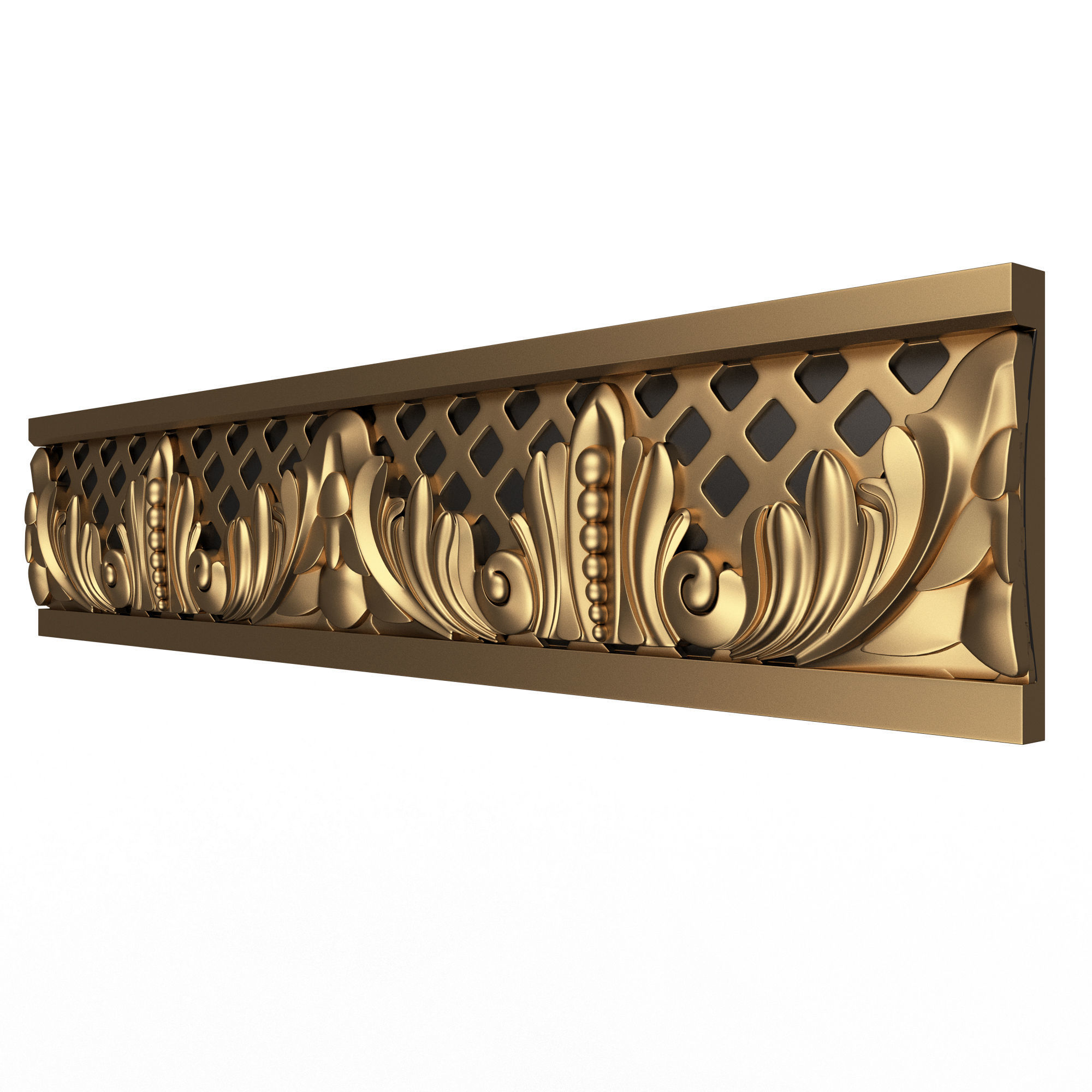 Collection of Cornice Decoration Moldings Low-poly 3D model_43