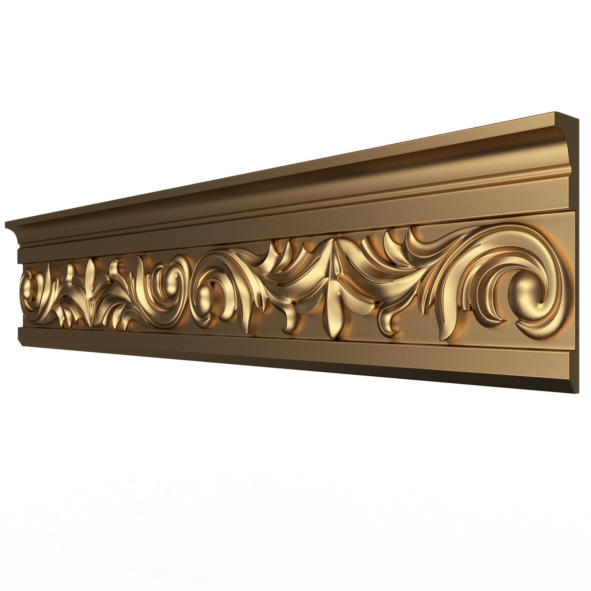 Collection of Cornice Decoration Moldings Low-poly 3D model_35