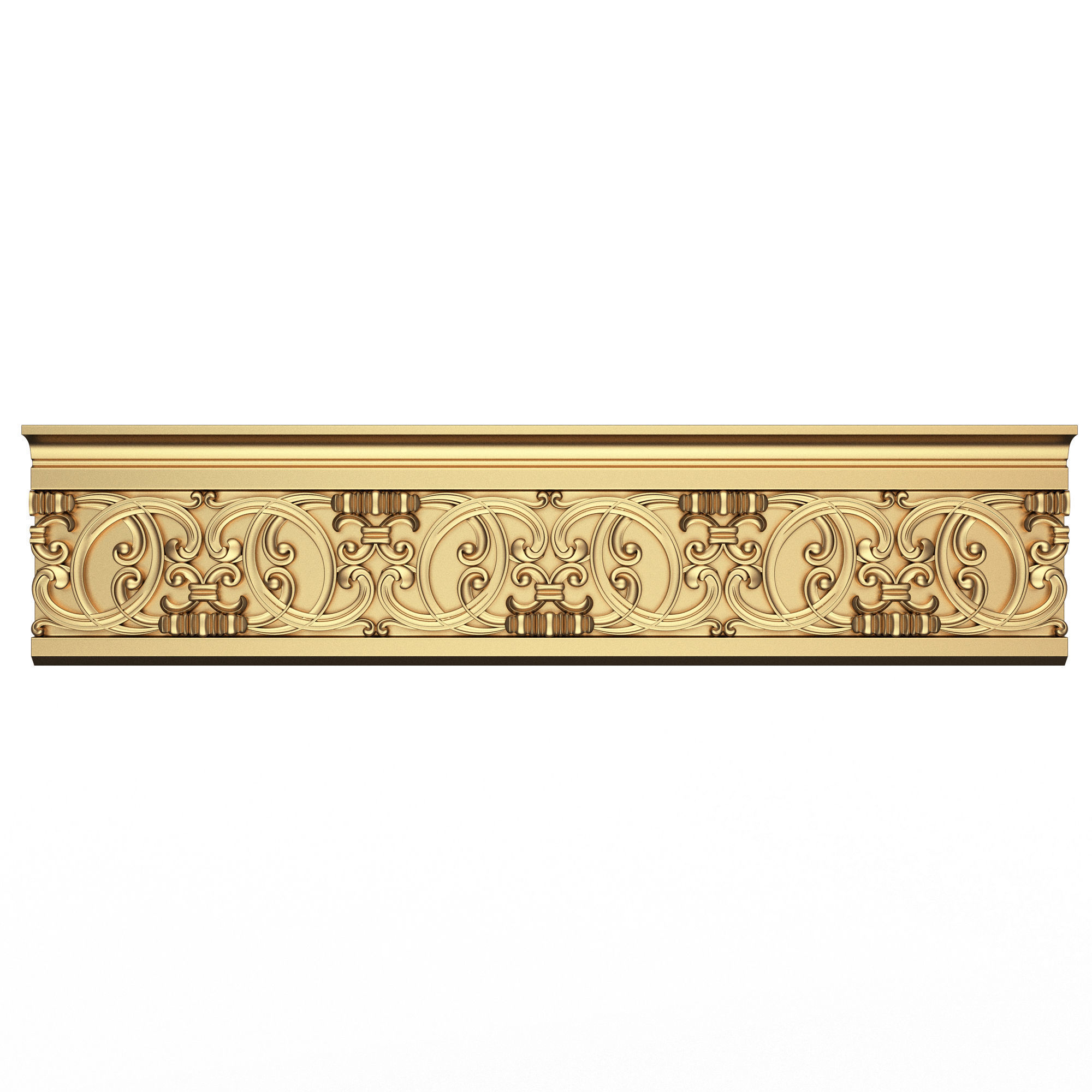 Collection of Cornice Decoration Moldings Low-poly 3D model_38