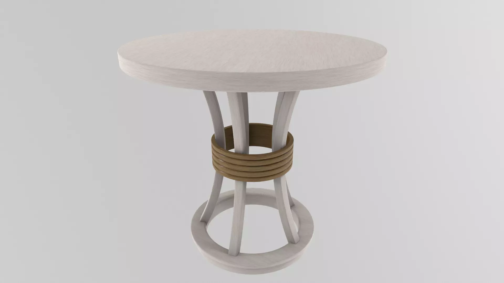 Furniture Bar Table Low-poly 3D model_0