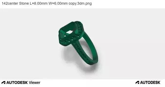 Woman Ring with Emerald Cut Centre Stone